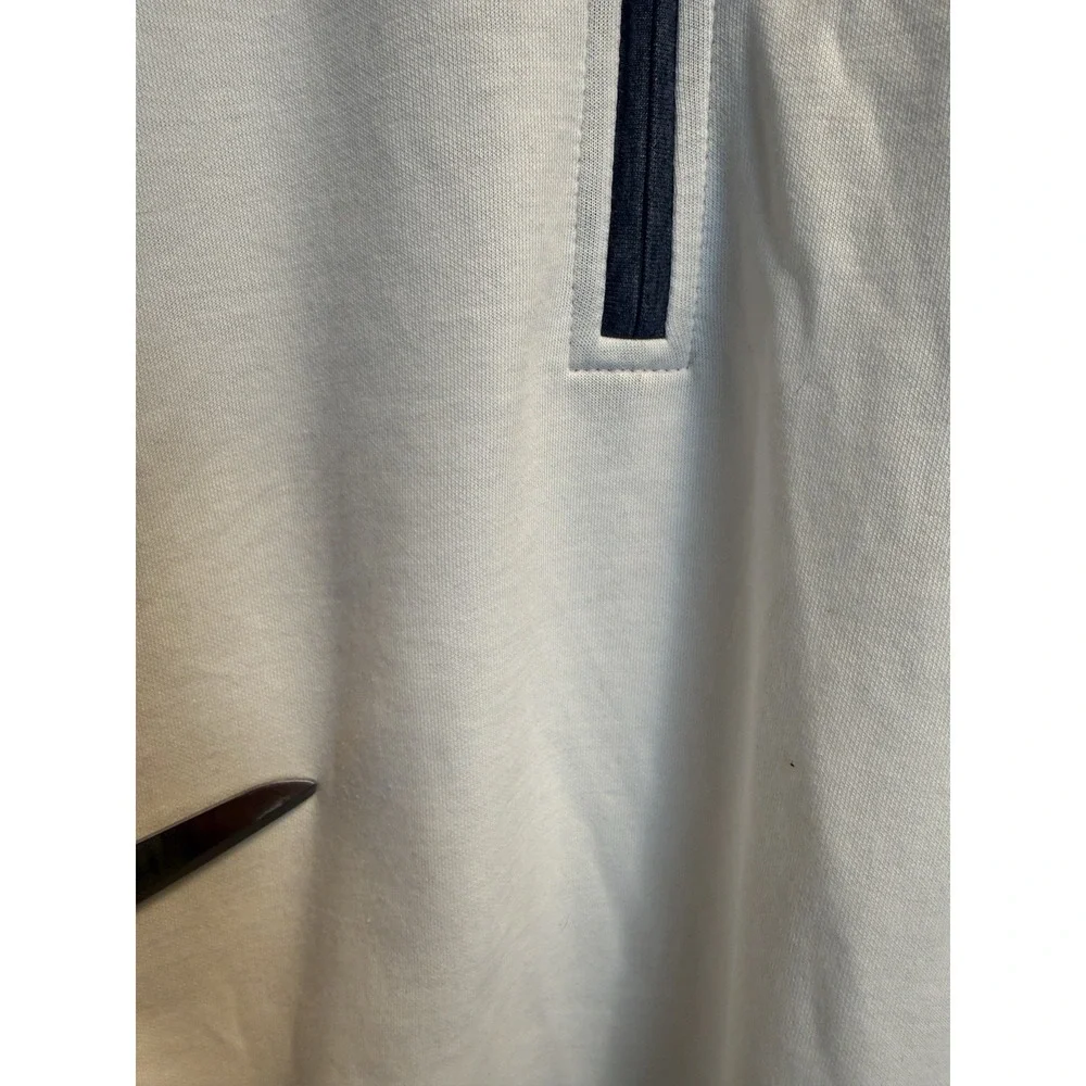 Johnnie O Sully Quarter Zip Up Pullover White Regular Fit Men's Size XL